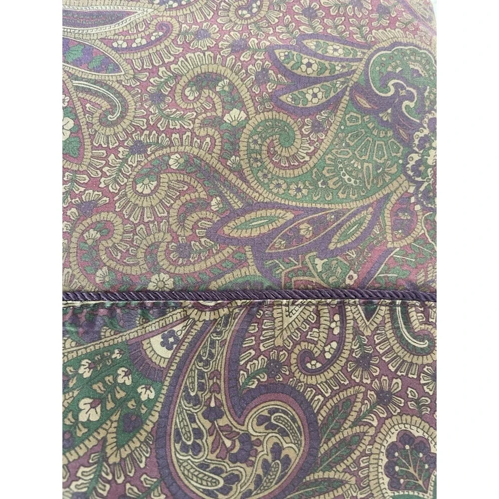 Vtg 4 Pc Ralph Lauren New Bohemian Paisley Purple QUEEN Sheet  Flat Fitted Cases